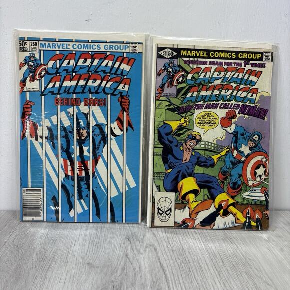27 Marvel Comics CAPTAIN AMERICA #233-240 242-249 250, 252, 256-264 Lot - Picture 13 of 14